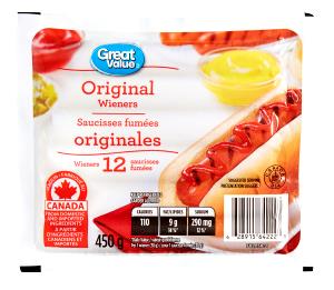 1 wiener (38 g) Red Hots Wieners