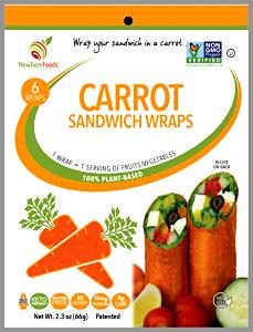 1 wrap (11 g) Carrot Wraps