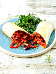 1 wrap (163 g) Four Bean Chili Wrap