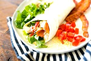 1 wrap (191 g) Chicken BLT Garden Fresh Salad Wrap - Grilled