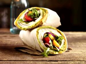 1 wrap (247 g) Roasted Turkey, Basil & Hummus Wrap