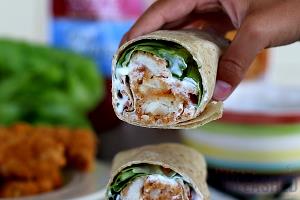 1 wrap (249 g) Crispy Chicken Strips BBQ Bacon Ranch Twister