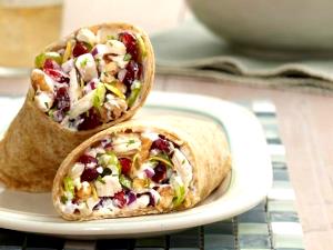 1 wrap (257 g) Pecan Chicken Salad Wrap
