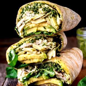 1 wrap` (283 g) Grilled Pesto Chicken Wrap