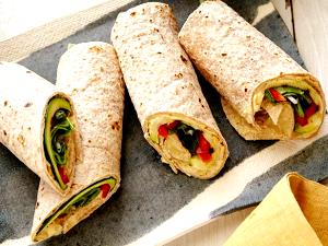 1 wrap (317 g) Grilled Vegetable Hummus Wrap