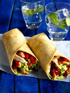 1 wrap (383 g) Mayan Chicken Hot Wrap