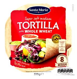 1 wrap (40 g) Whole Wheat Wrap