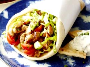 1 wrap Chicken Shawarma Rolled Pita