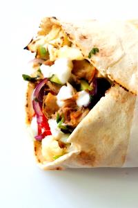 1 wrap Greek Chicken Wrap with No Dressing
