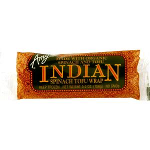 1 wrap Indian Spinach Tofu Wrap