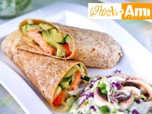 1 wrap Marinated Salmon Wrap