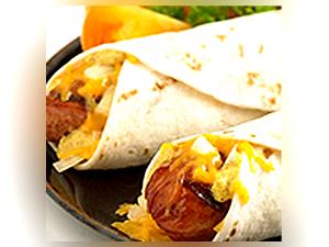 1 wrap Sausage & Cheese Omelet Wrap