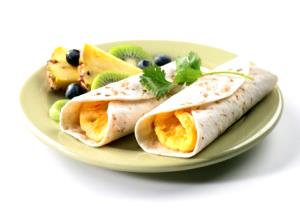 1 Wrap Sunny Fresh Entrée Essentials Breakfast Wrap Flavored With Cheese, Ham & Vegetables