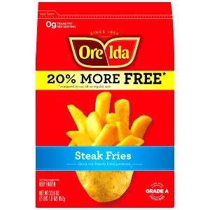 10 2" pieces (84 g) Steak Fries French Fried Potatoes