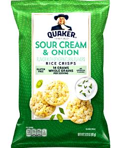 10 Cakes Rice Quakes Snack, Sour Cream & Onion