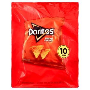 10 chips (1 oz) Nacho Cheese Tortilla Chips