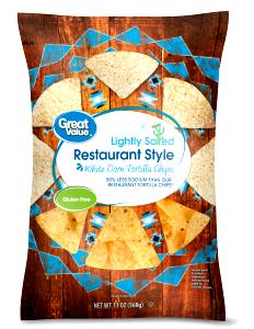 10 chips (28 g) White Corn Restaurant Style Tortilla Chips