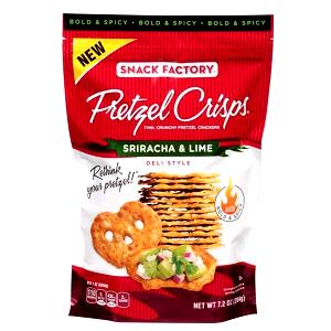 10 crackers (28 g) Pretzel Crisps - Sriracha Lime