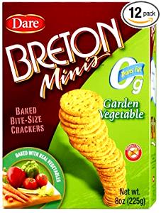 10 crackers Organic Garden Vegetable Crackers