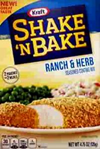 10 Grams Seasoned Coating Mix, Ranch & Herb Crusted 2 Pack With Shaker Bag
