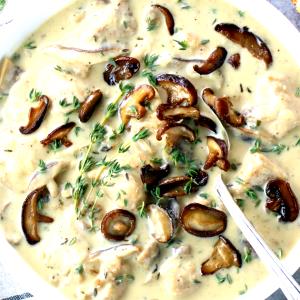 10 Oz Mushrooms & Chicken W/Roasted Garlic Soup, Rts, Low Carb