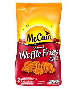 10 pieces (3 oz) Seasoned Waffle Fries