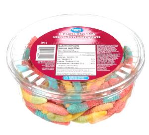 10 pieces (39 g) Sour Neon Worms