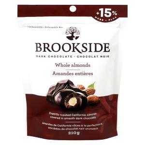 10 pieces (41 g) Whole Almonds in Smooth Dark Chocolate