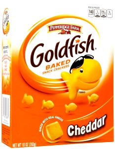 10 pieces Goldfish Crackers