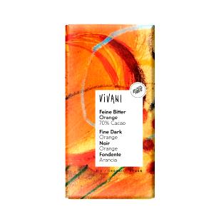 10 squares (42 g) Vivani Dark Chocolate with Orange