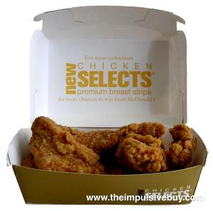 10 Strips Chicken Selects Premium Breast Strips, 10 Piece