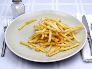 10 Strips Potato, French Fried, Unprepared