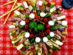 100 G Antipasto with Ham, Fish, Cheese and Vegetables