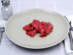 100 G Australian Lamb Leg (Sirloin Chops, Boneless, Lean Only, Trimmed to 1/8" Fat)