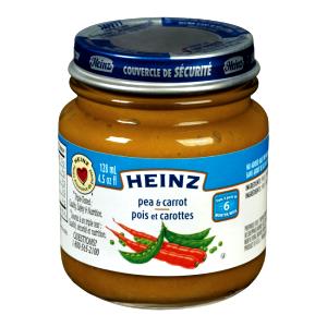 100 G Baby Food Strained Carrots and Peas