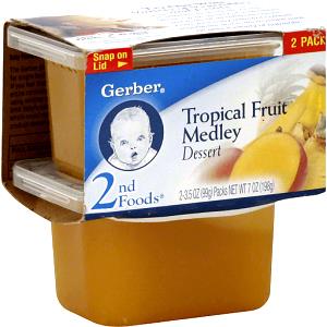 100 G Baby Food Strained Tropical Fruit Medley