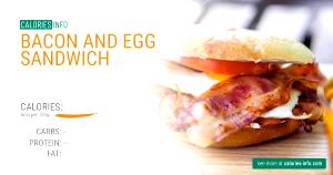 100 G Bacon and Egg Sandwich