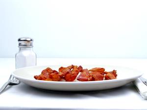 100 G Bacon (Cured, Reduced Sodium, Broiled, Pan-Fried or Roasted, Cooked)