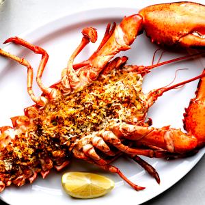 100 G Baked Lobster with Bread Stuffing