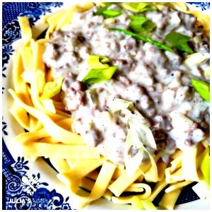 100 G Beef and Noodles with Gravy (Mixture)