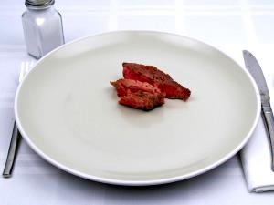 100 G Beef Bottom Sirloin Butt (Tri-Tip Steak, Trimmed to 0" Fat, Cooked, Roasted)