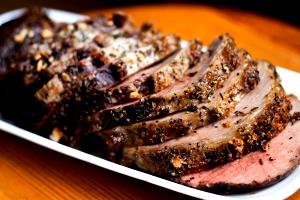 100 G Beef Eye Of Round (Lean Only, Trimmed to 1/2" Fat, Prime Grade, Cooked, Roasted)