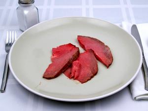 100 G Beef Eye Of Round (Lean Only, Trimmed to 1/8" Fat, Choice Grade, Cooked, Roasted)