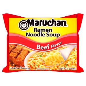 100 G Beef Flavor Ramen Noodle Soup (Dry, Dehydrated)