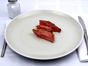100 G Beef Ribs (Small End, Trimmed to 0" Fat, Select Grade, Cooked, Broiled)