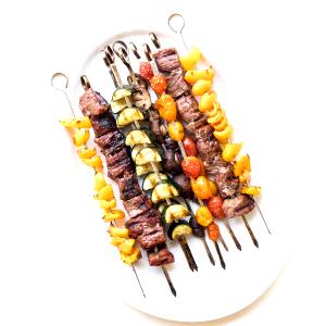 100 G Beef Shish Kabob with Vegetables