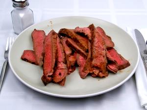 100 G Beef Top Round (Trimmed to 1/4" Fat, Choice Grade, Cooked, Braised)