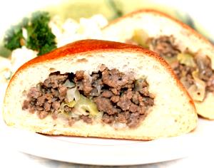 100 G Bierock (Turnover Filled with Ground Beef and Cabbage Mixture)