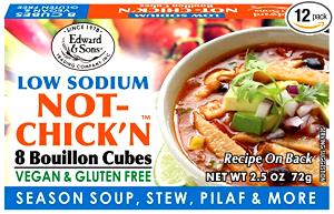 100 G Bouillon Cubes Soup (Low Sodium, Dry)
