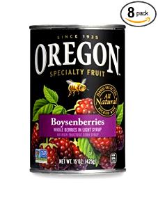 100 G Boysenberries (Heavy Syrup, Canned)